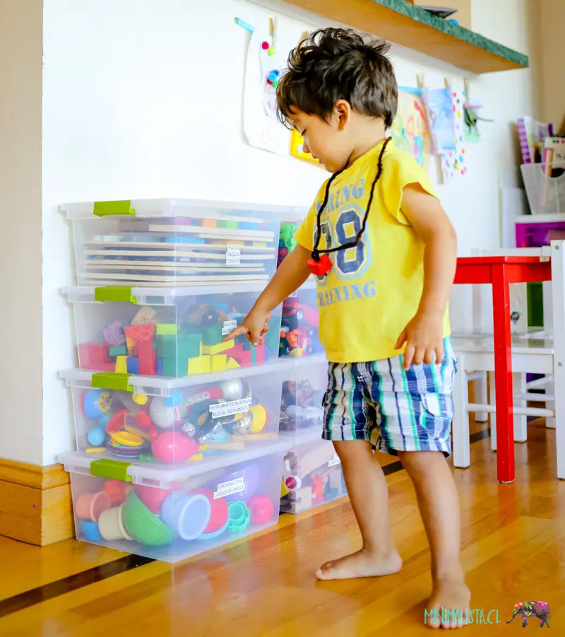 Como ordenar los juguetes de los pequeños - Minimalista