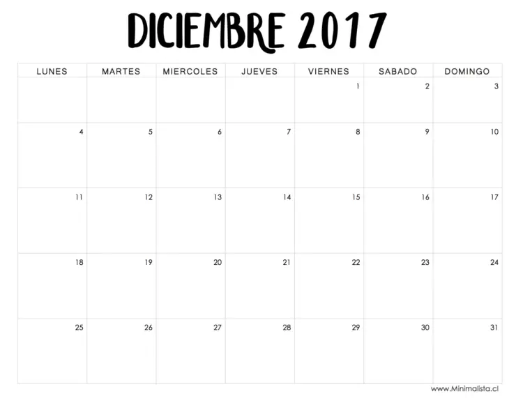 calendario-diciembre-2017