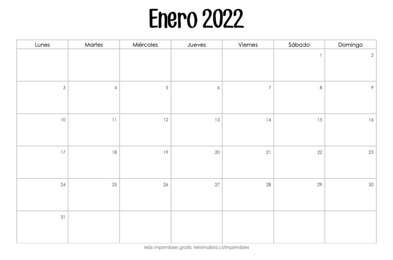 Calendario Meses 2022 Para Imprimir 9230