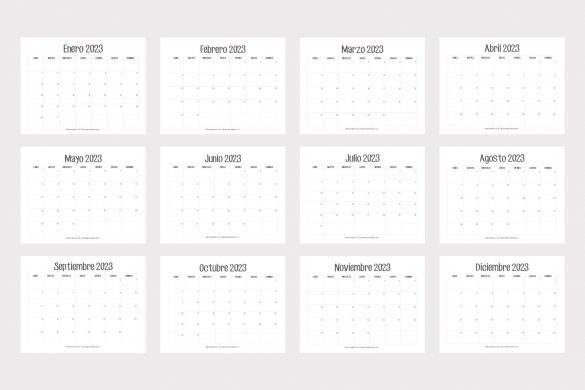 Calendarios 2023 Para Imprimir Minimalista Definicion De Cultura Imagesee
